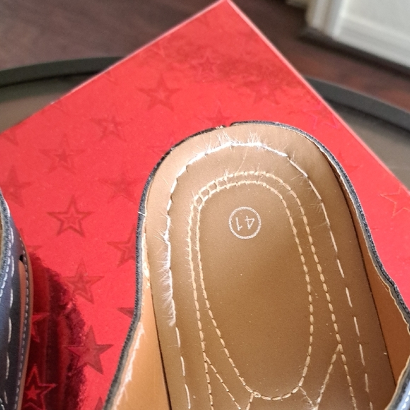 Source Unknown Navy and Tan Sandals - Picture 5 of 8